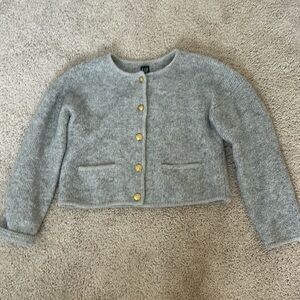 GAP grey wool blend sweater LT